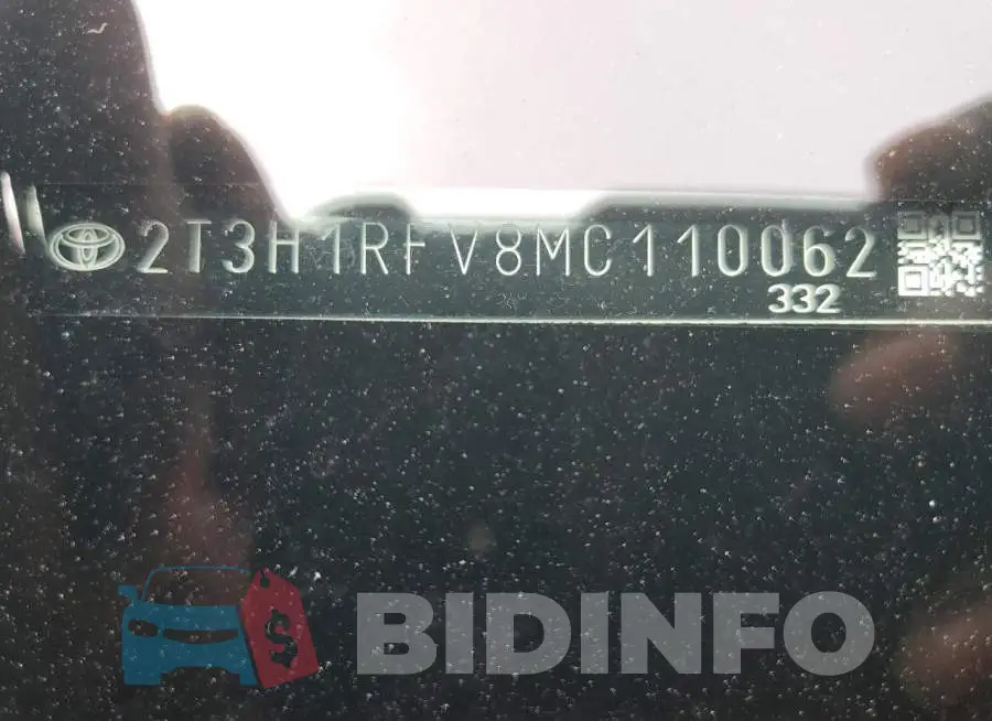 2T3H1RFV8MC110062 Photo# 10