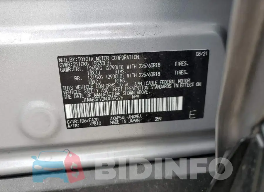 JTMAB3FV2MD059276 Photo# 10