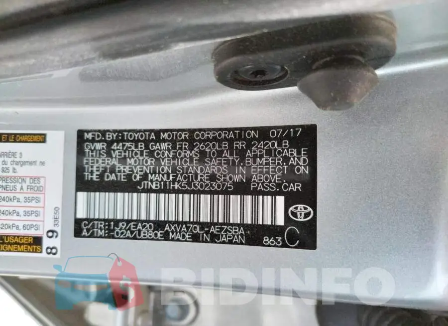 JTNB11HK5J3023075 Photo# 10