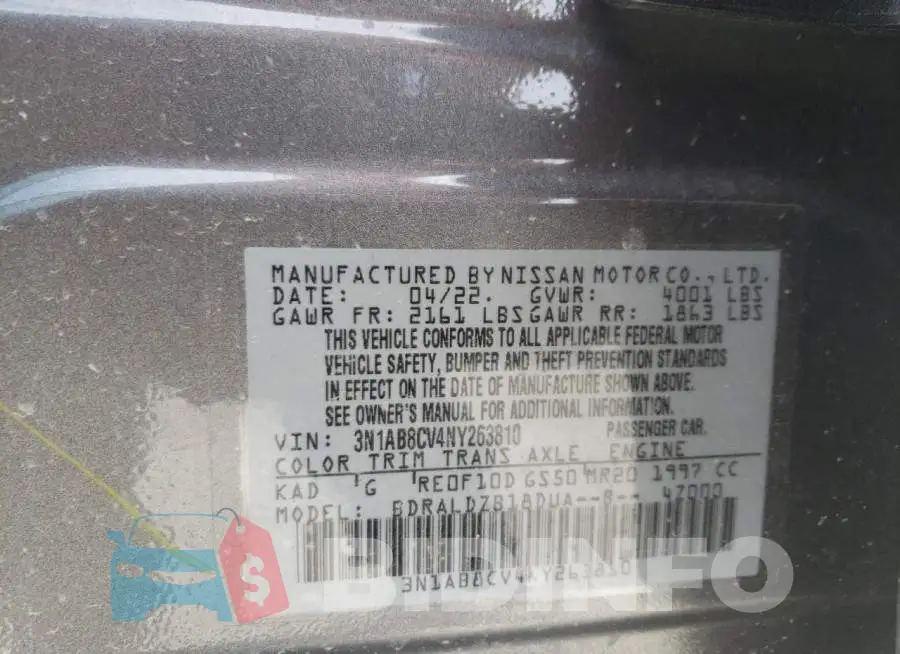 3N1AB8CV4NY263810 Photo# 10