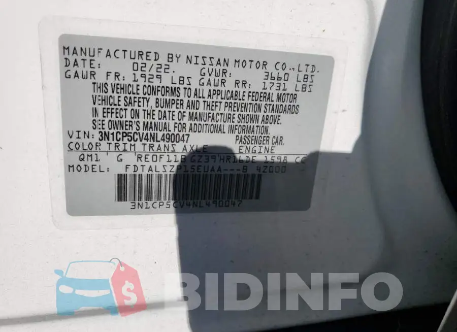 3N1CP5CV4NL490047 Photo# 10