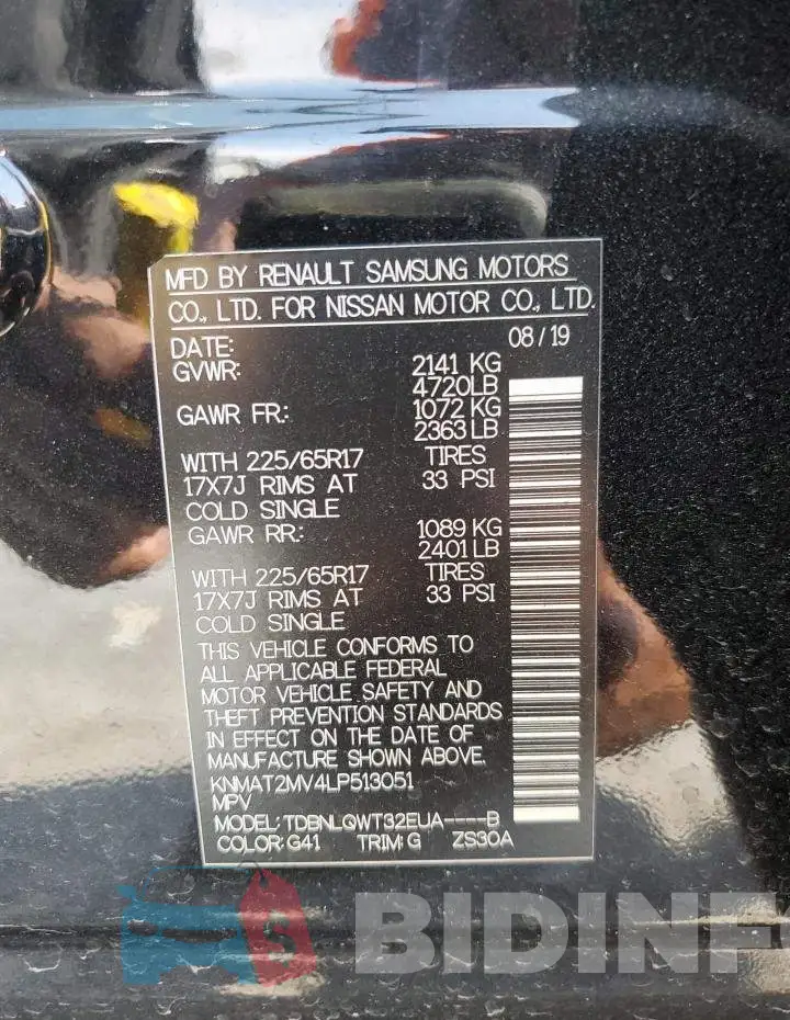 KNMAT2MV4LP513051 Photo# 10