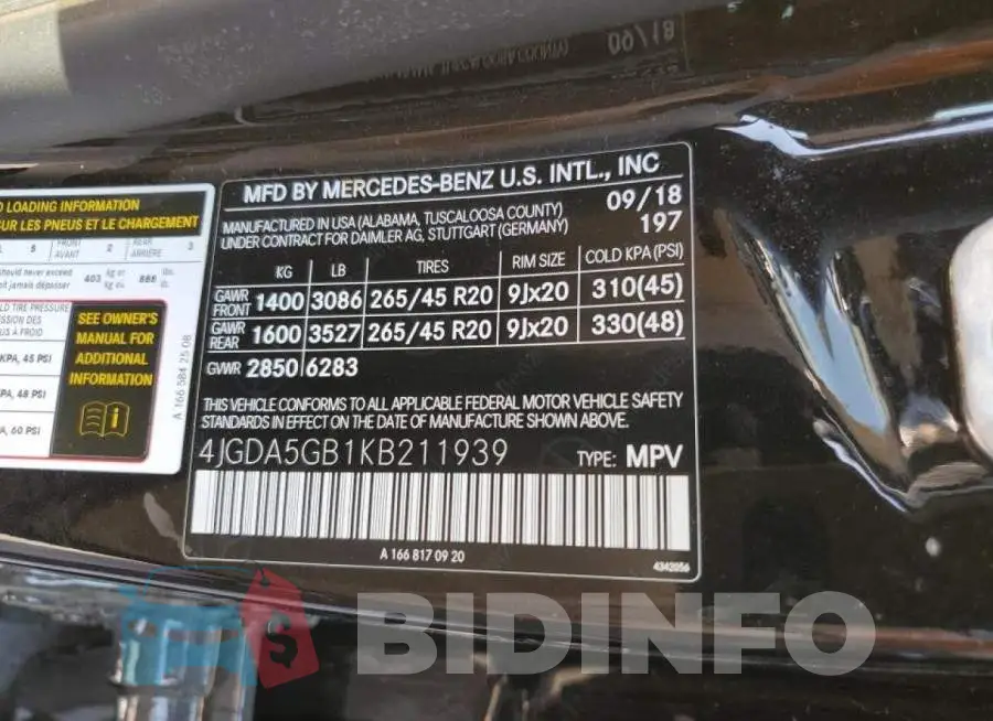 4JGDA5GB1KB211939 Photo# 10