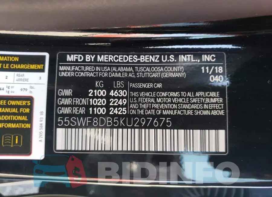 55SWF8DB5KU297675 Photo# 10