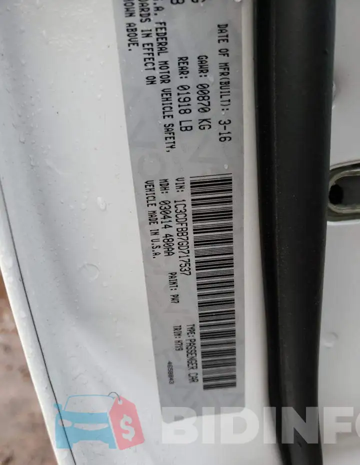 1C3CDFBB7GD717537 Photo# 10
