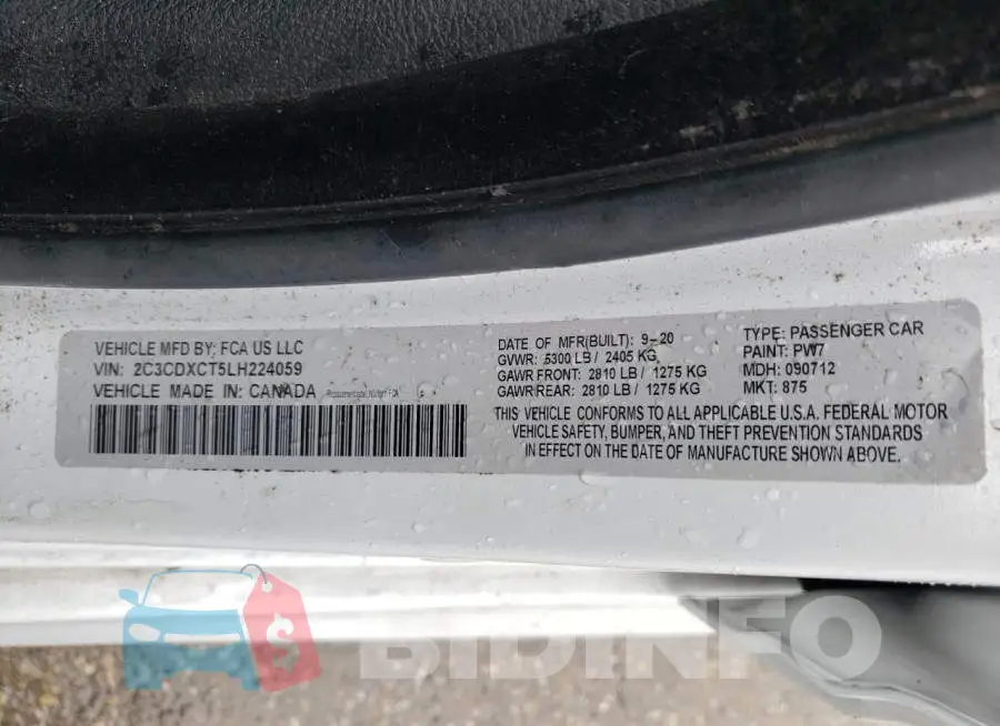 2C3CDXCT5LH224059 Photo# 10