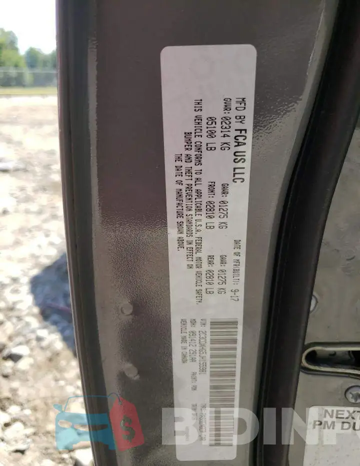 2C3CDXHG5JH155981 Photo# 10
