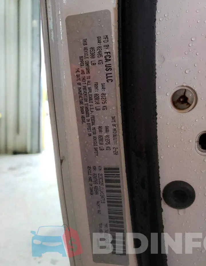 2C3CDZFJ1LH134719 Photo# 10