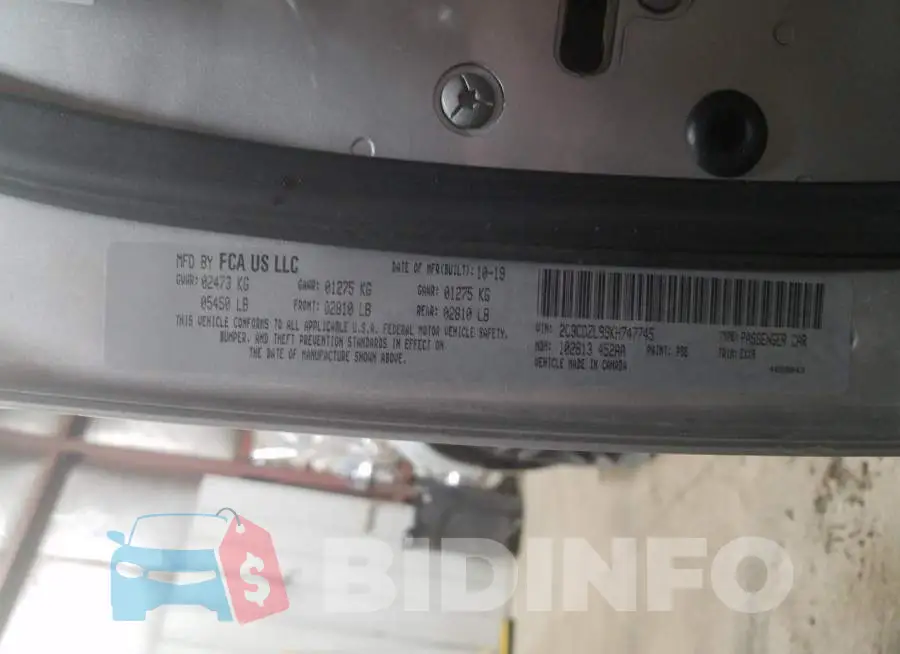 2C3CDZL99KH747745 Photo# 10