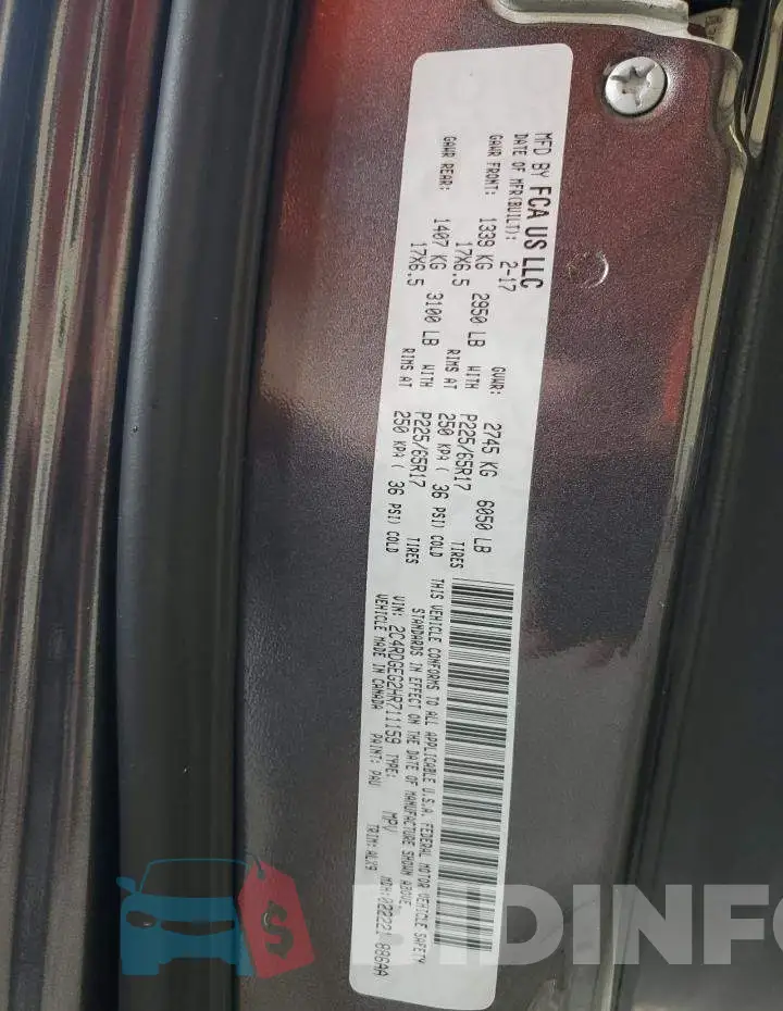 2C4RDGEG2HR711159 Photo# 10