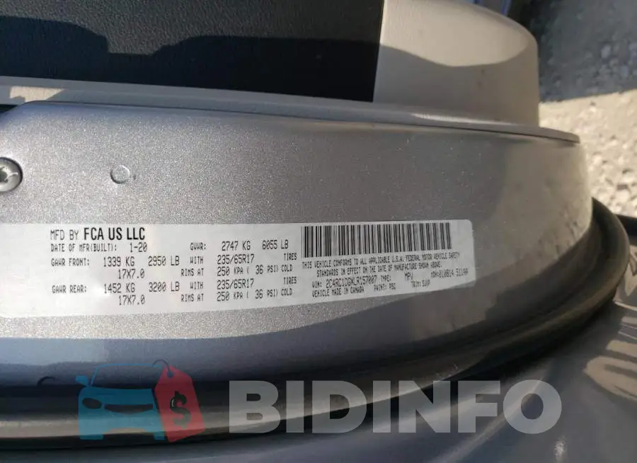 2C4RC1DGXLR157007 Photo# 10