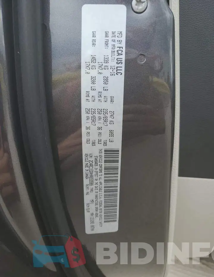 2C4RC1EGXHR653589 Photo# 10