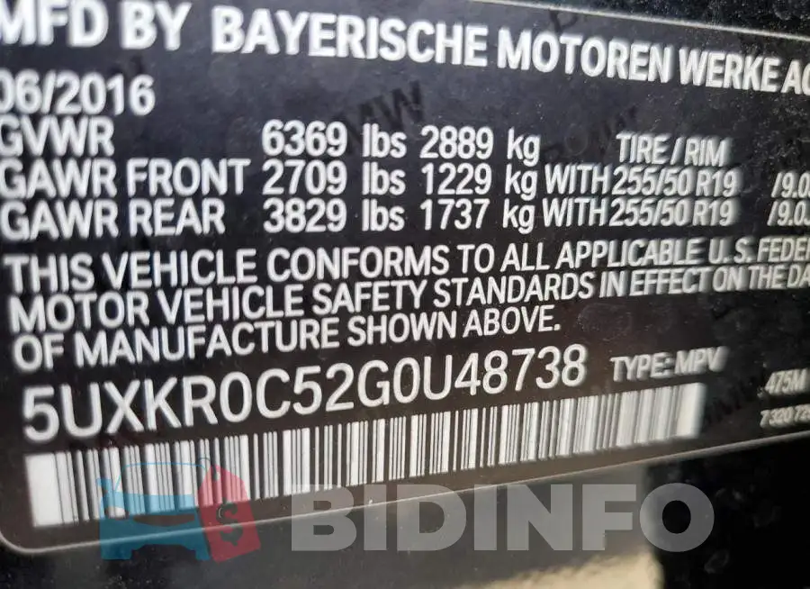 5UXKR0C52G0U48738 Photo# 10