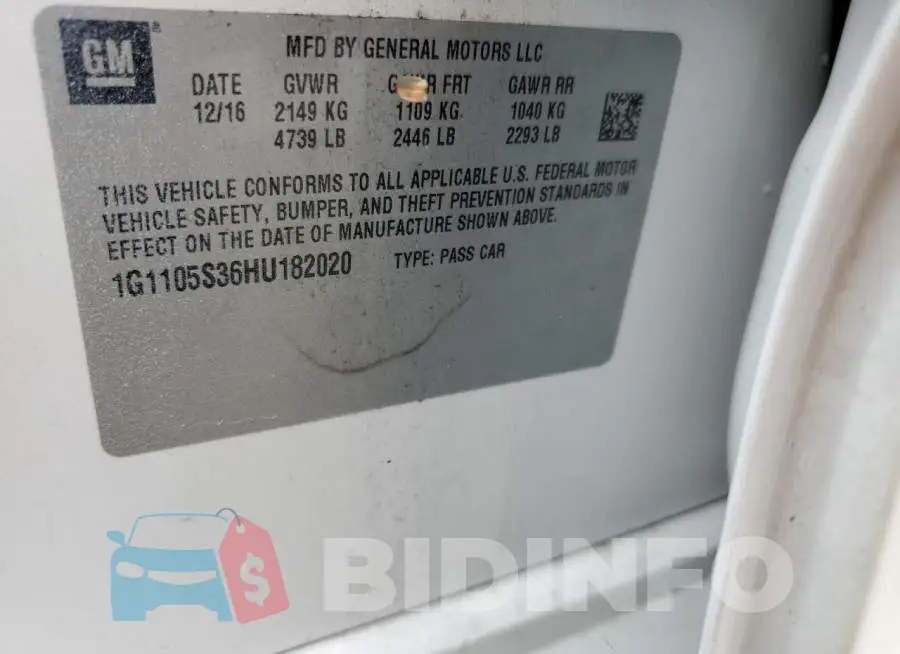 1G1105S36HU182020 Photo# 10