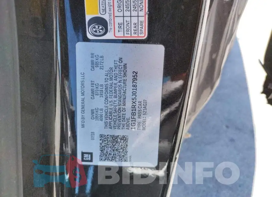 1G1FB1RX5J0187952 Photo# 10