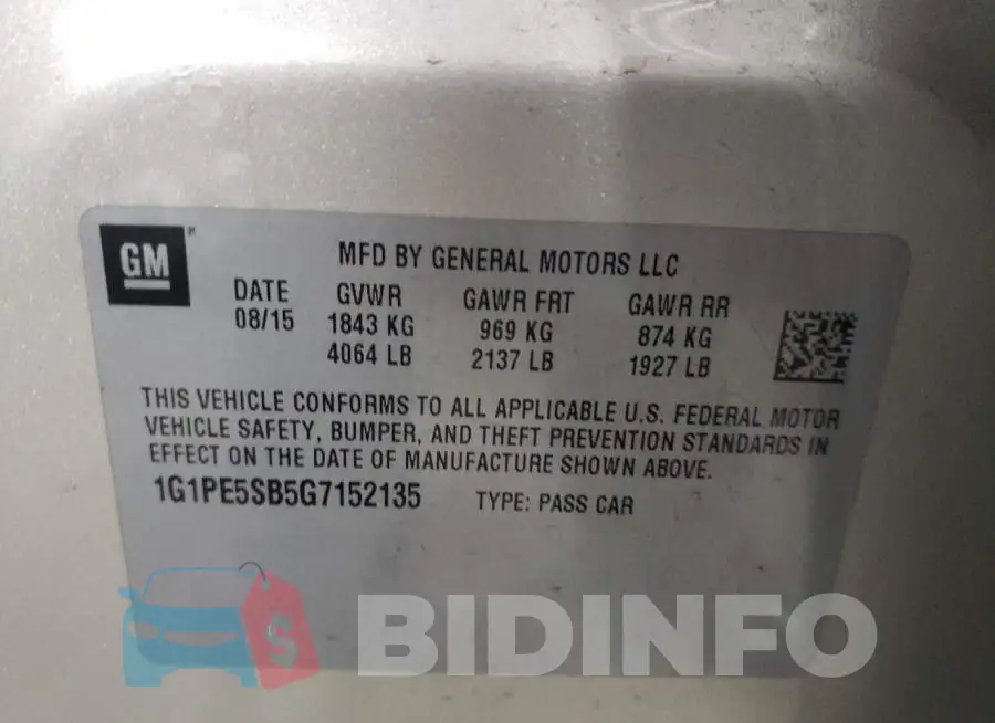 1G1PE5SB5G7152135 Photo# 10