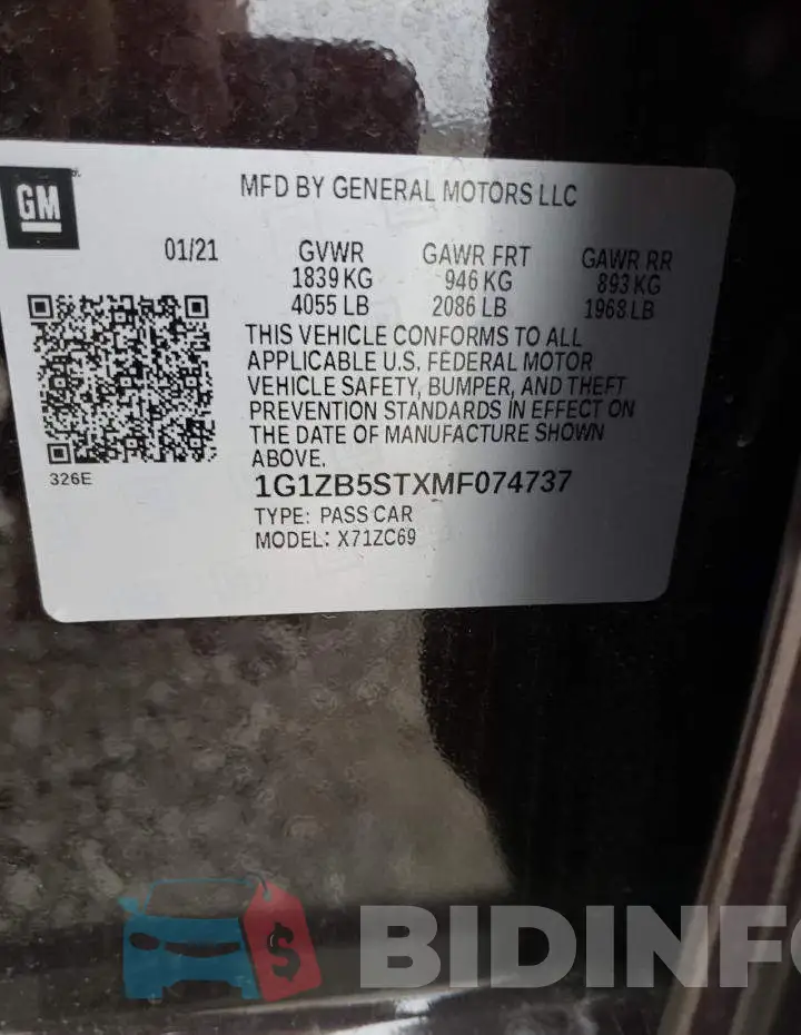 1G1ZB5STXMF074737 Photo# 10