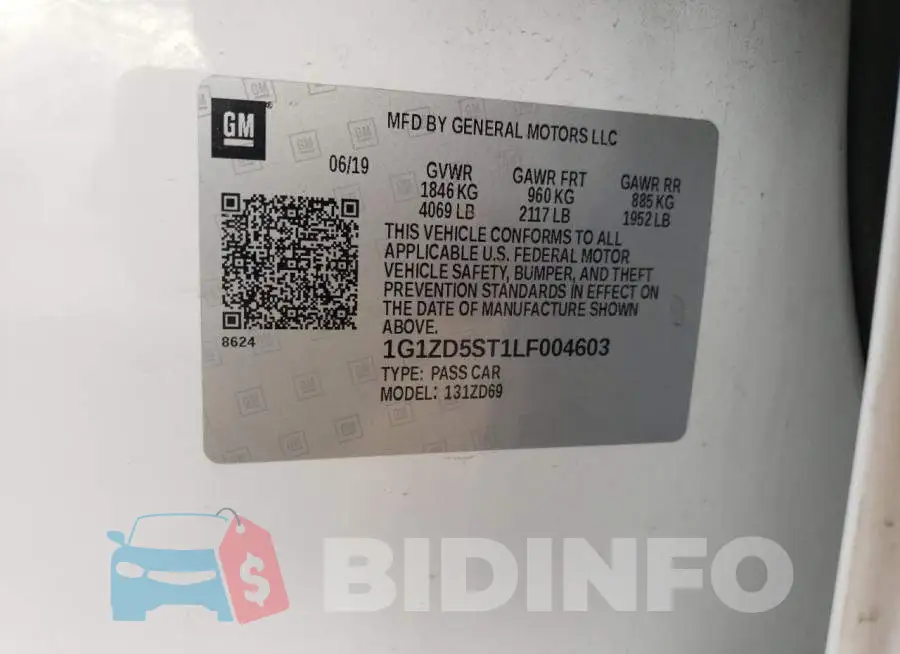 1G1ZD5ST1LF004603 Photo# 10