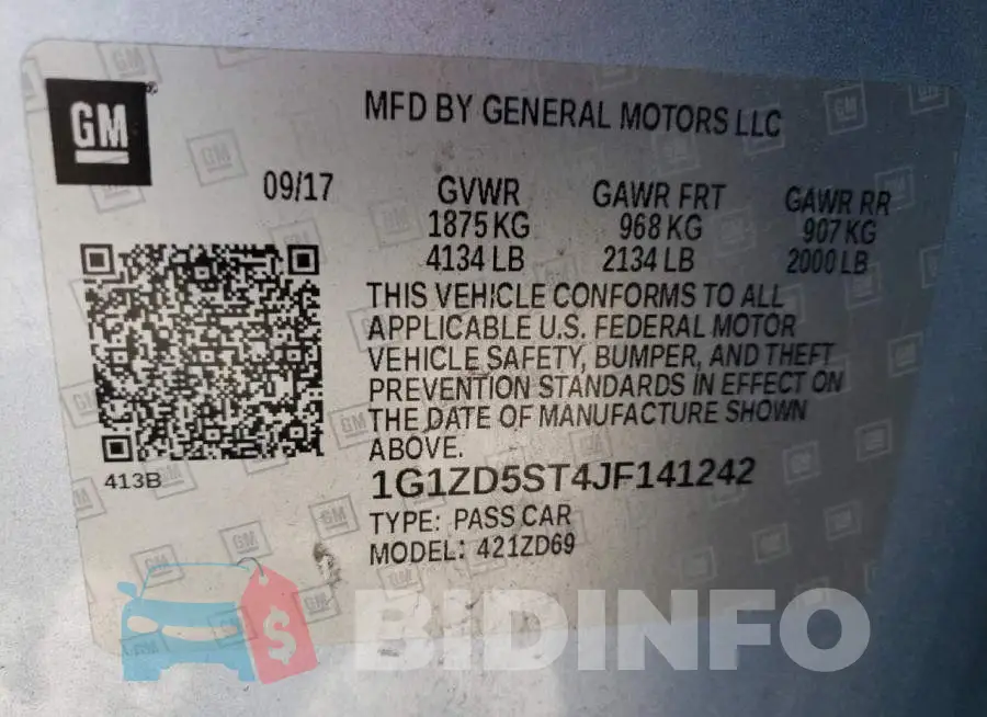 1G1ZD5ST4JF141242 Photo# 10