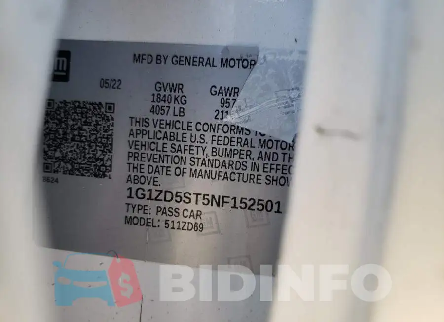 1G1ZD5ST5NF152501 Photo# 10