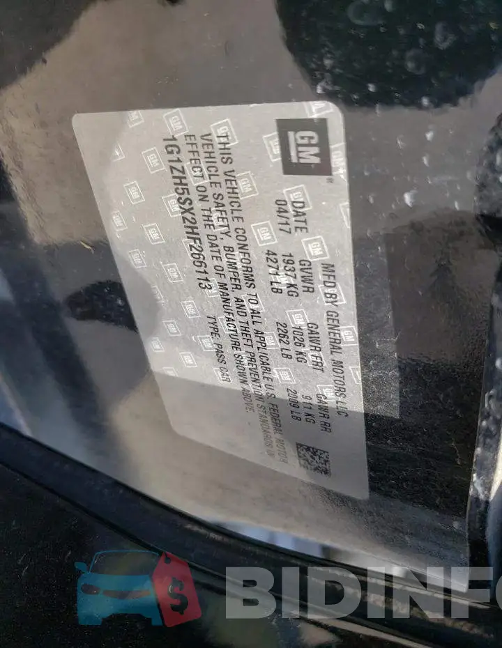 1G1ZH5SX2HF266113 Photo# 10