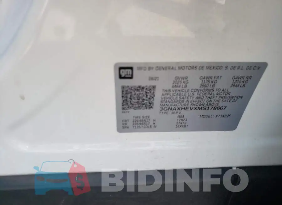 3GNAXHEVXMS178667 Photo# 10