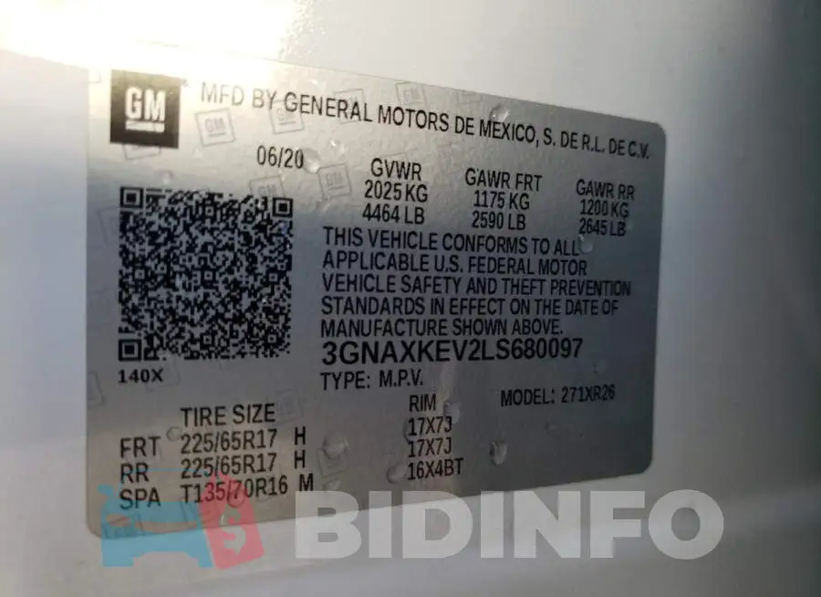 3GNAXKEV2LS680097 Photo# 10