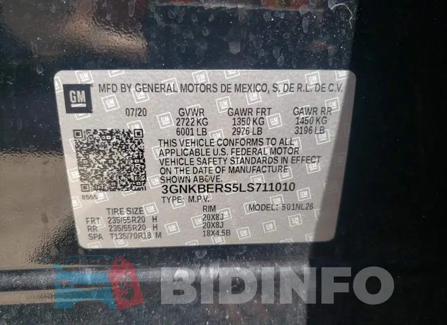 3GNKBERS5LS711010 Photo# 10