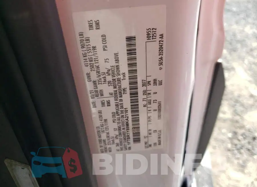 1FTBR1Y89MKA21101 Photo# 13