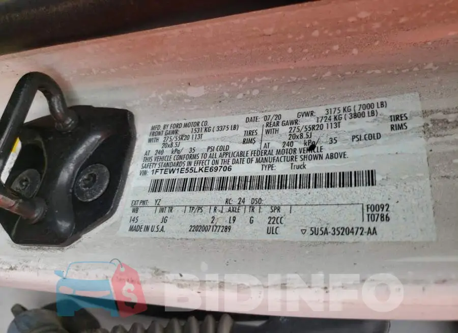 1FTEW1E55LKE69706 Photo# 10