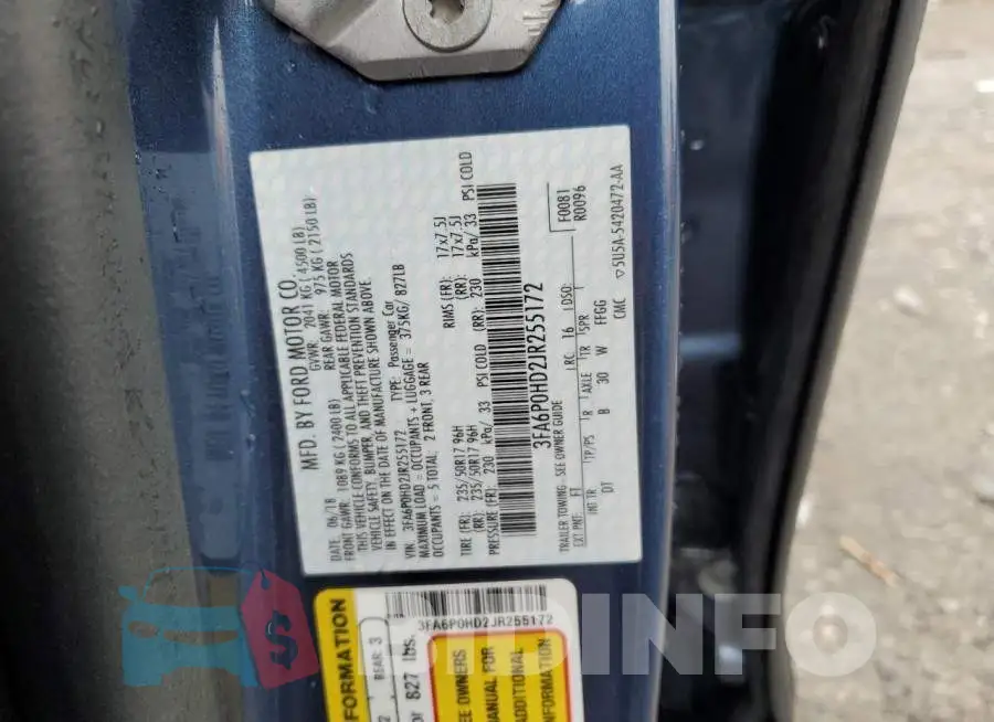 3FA6P0HD2JR255172 Photo# 10