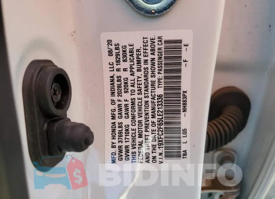 19XFC2F65LE213336 Photo# 10