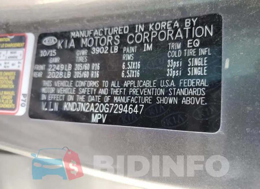 KNDJN2A20G7294647 Photo# 10
