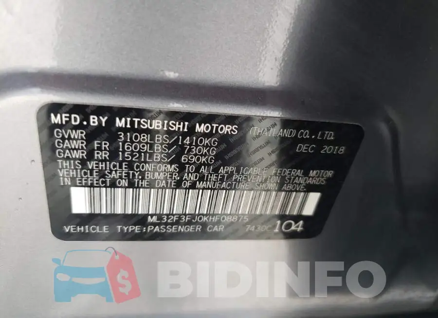 ML32F3FJ0KHF08875 Photo# 10