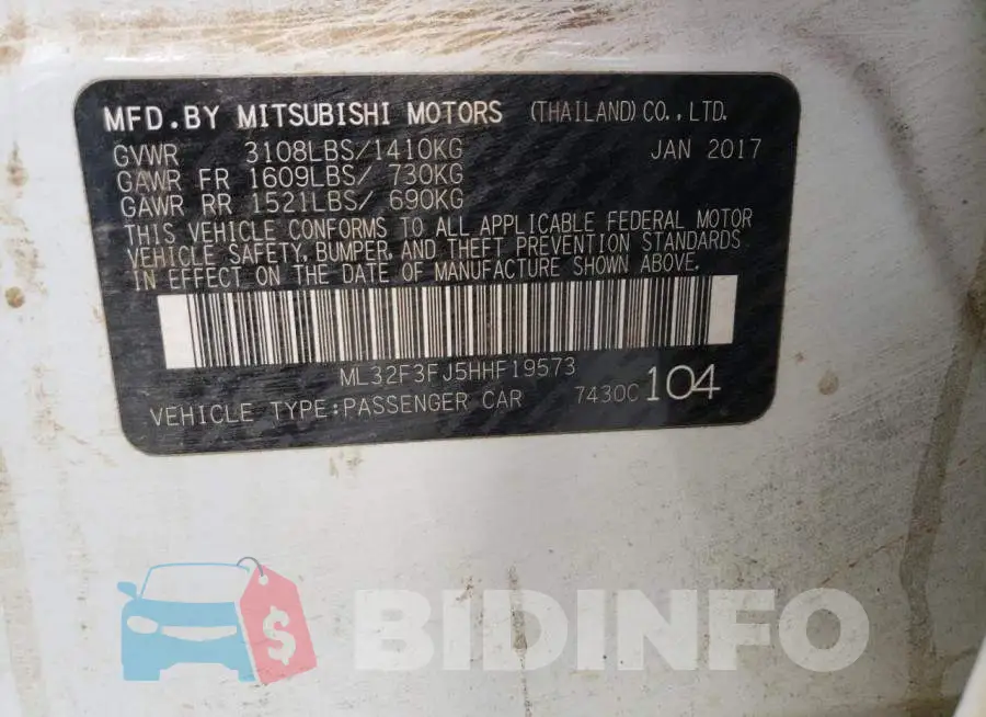 ML32F3FJ5HHF19573 Photo# 10