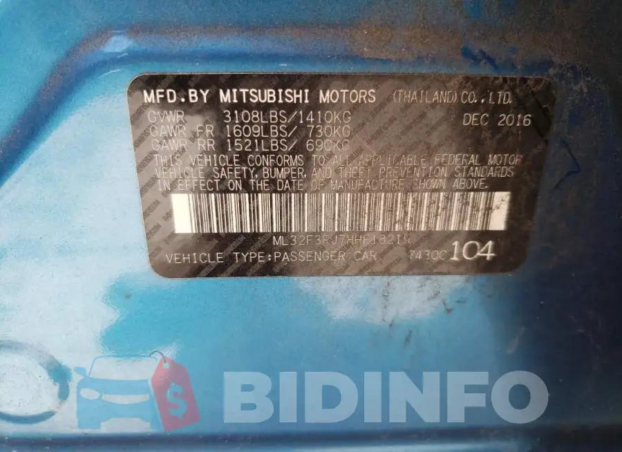 ML32F3FJ7HHF18215 Photo# 10