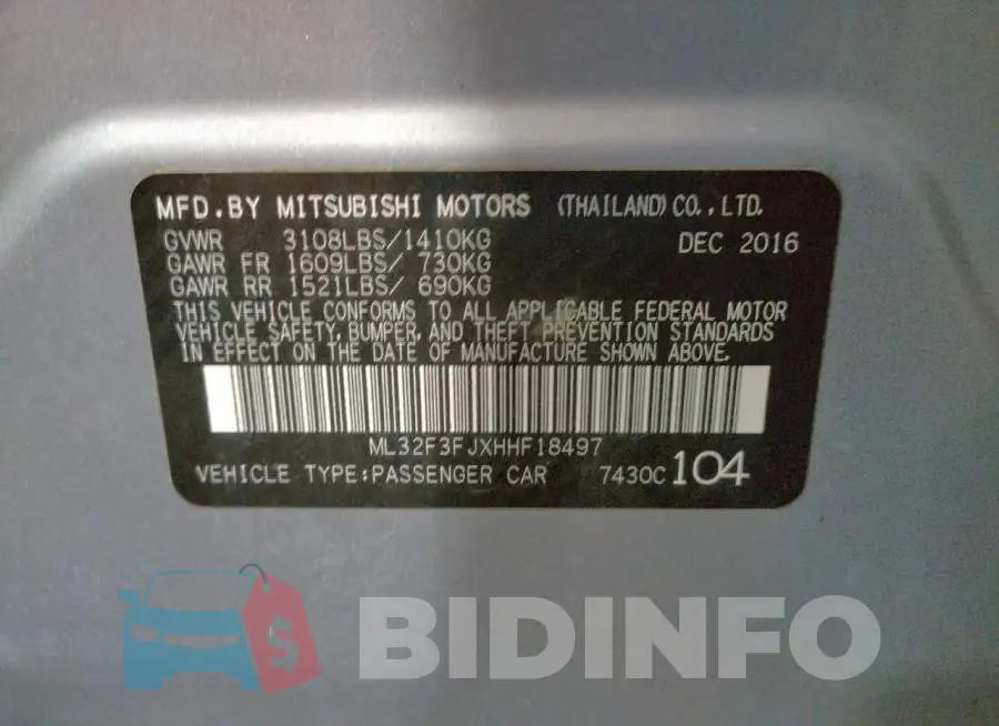 ML32F3FJXHHF18497 Photo# 10