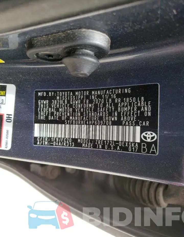 5YFBURHE4HP609708 Photo# 10