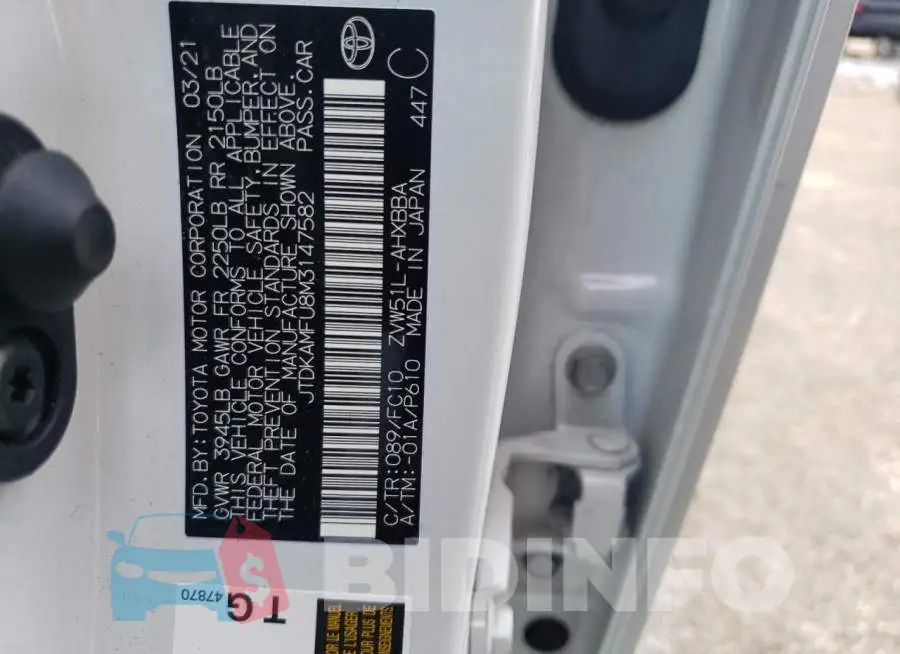 JTDKAMFU8M3147582 Photo# 10