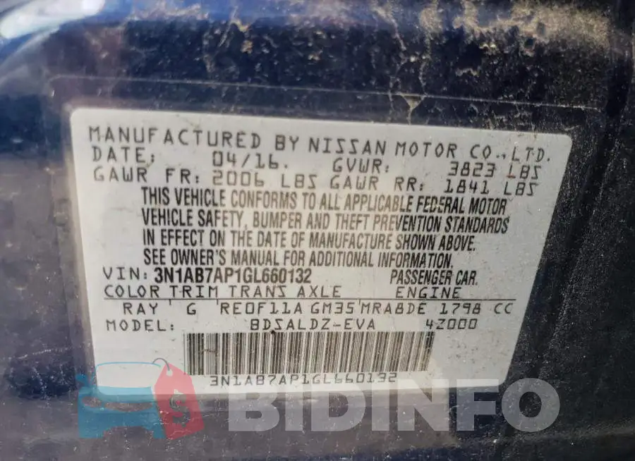 3N1AB7AP1GL660132 Photo# 10