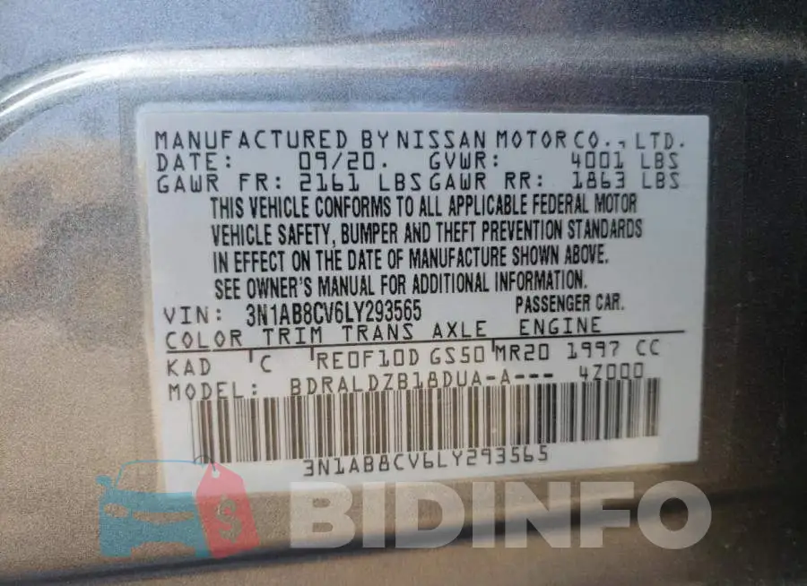 3N1AB8CV6LY293565 Photo# 10