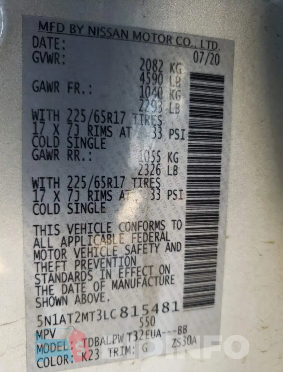 5N1AT2MT3LC815481 Photo# 10