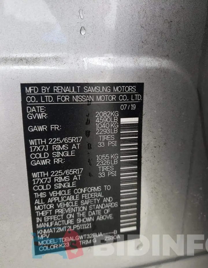 KNMAT2MT2LP511121 Photo# 10