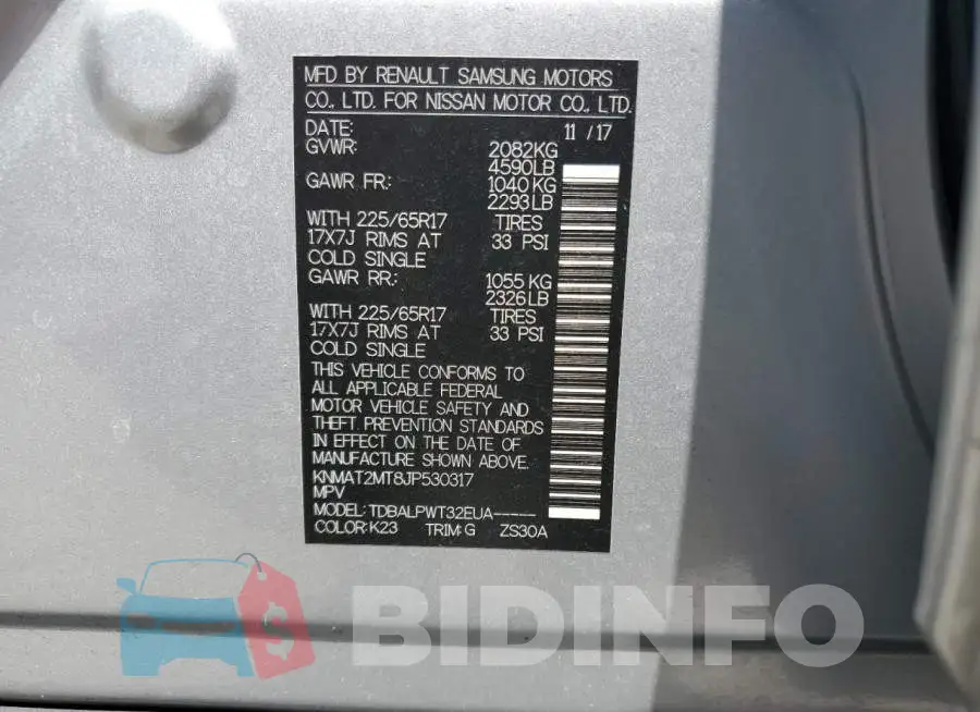 KNMAT2MT8JP530317 Photo# 10