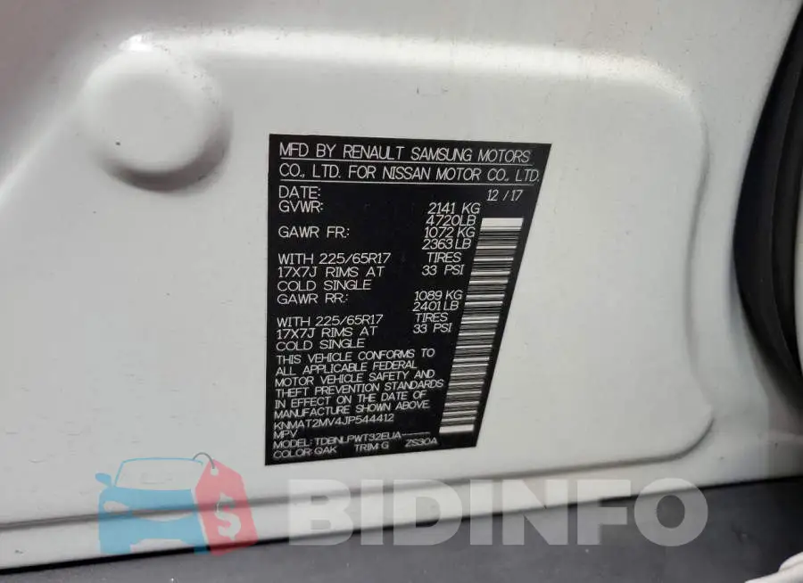 KNMAT2MV4JP544412 Photo# 10