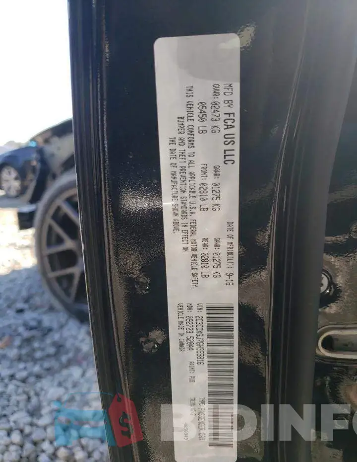 2C3CDXGJ7GH355816 Photo# 10