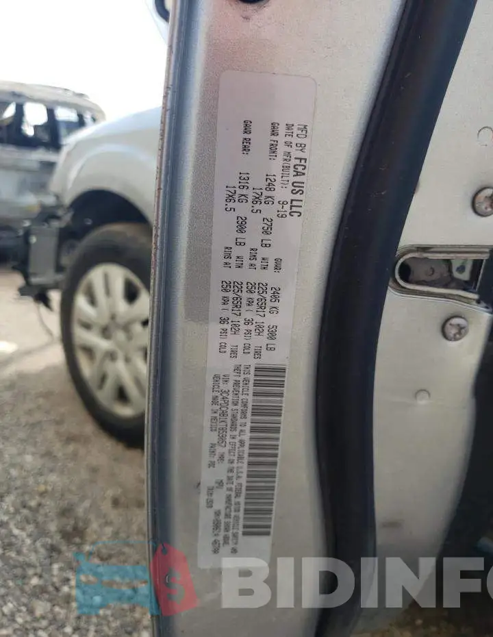 3C4PDCAB1KT859057 Photo# 10