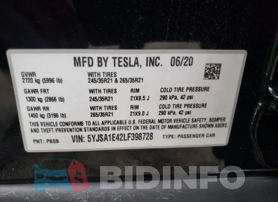 5YJSA1E42LF398728 Photo# 10