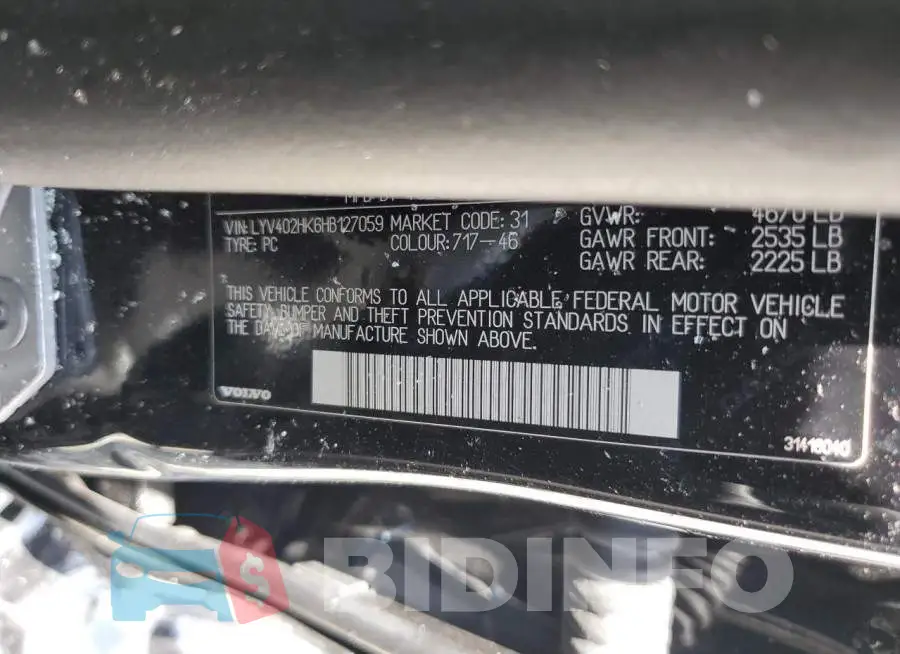 LYV402HK6HB127059 Photo# 10