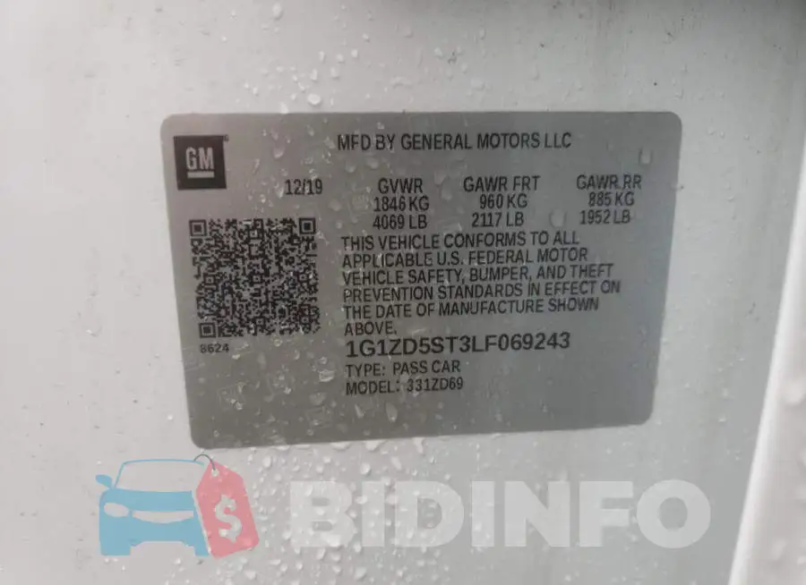1G1ZD5ST3LF069243 Photo# 10